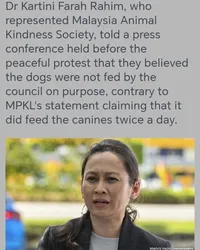 Clipping: Press conference on dogs held at the Kuala Langat council pound