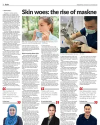 Clipping: Skin woes: the rise of maskne